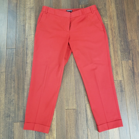 Express Pants - Express Editor capri red pant